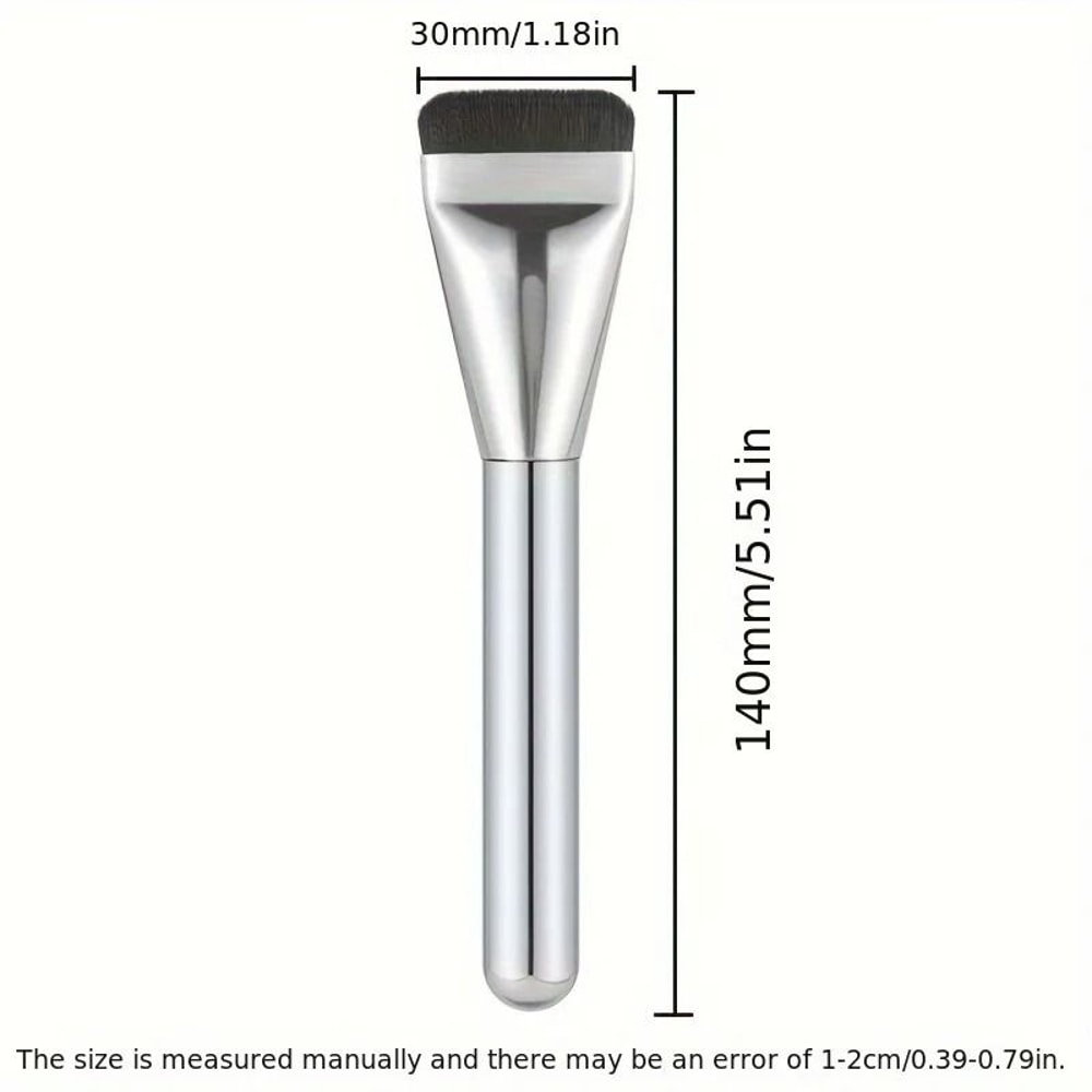 Ultra Fine Oval Foundation Brush For Smooth Flawless Makeup Blending 3