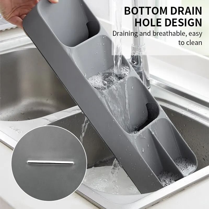 Expandable Kitchen Drawer Organizer Cutlery Tray With Knife And Utensil Storage 7