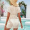 White Lace Beach Cover Up Dress Long Swimwear Bikini Tunic 6