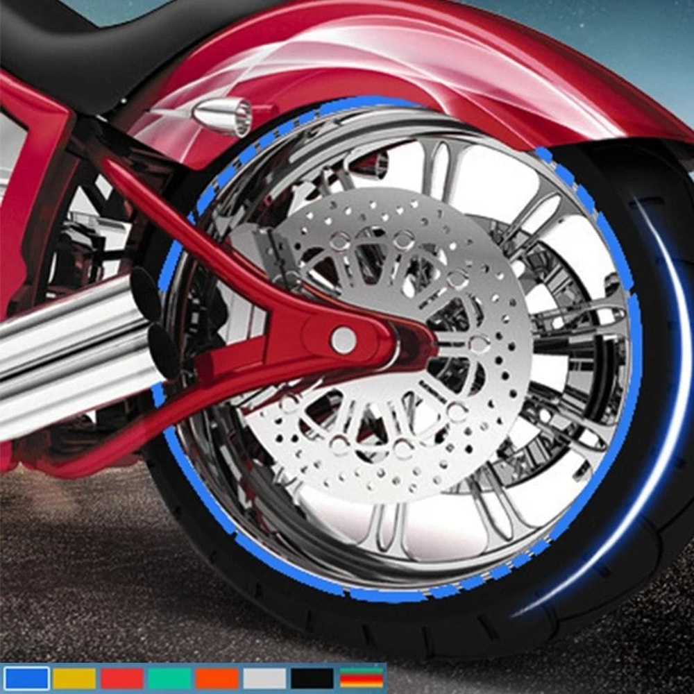 Reflective Motorcycle Rim Tape Wheel Stickers For Safety And Style 10