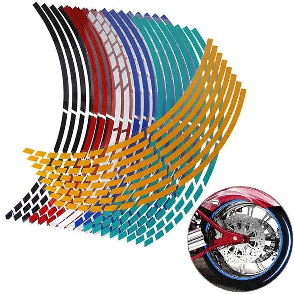 Reflective Motorcycle Rim Tape Wheel Stickers For Safety And Style 12