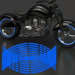 reflective motorcycle rim tape wheel stickers for safety and style