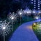 Solar Firework Garden Lights Waterproof LED Dandelion Lawn Decor 2