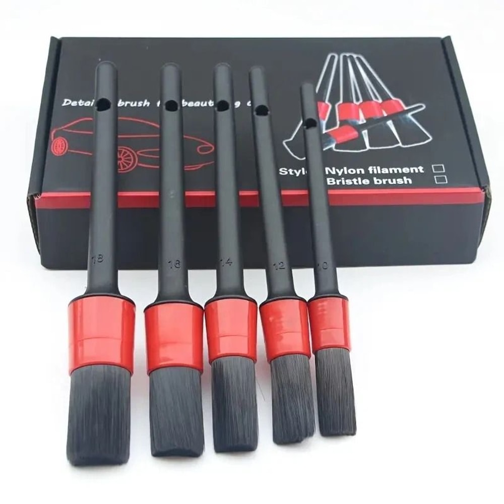 Car Detailing Brush Set Soft Interior Cleaning Brushes For Dashboard Wheels And Vents 1