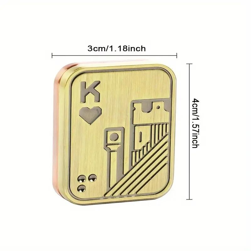 Metal Skull Fidget Slider Magnetic Stress Relief Toy EDC Spinner 4