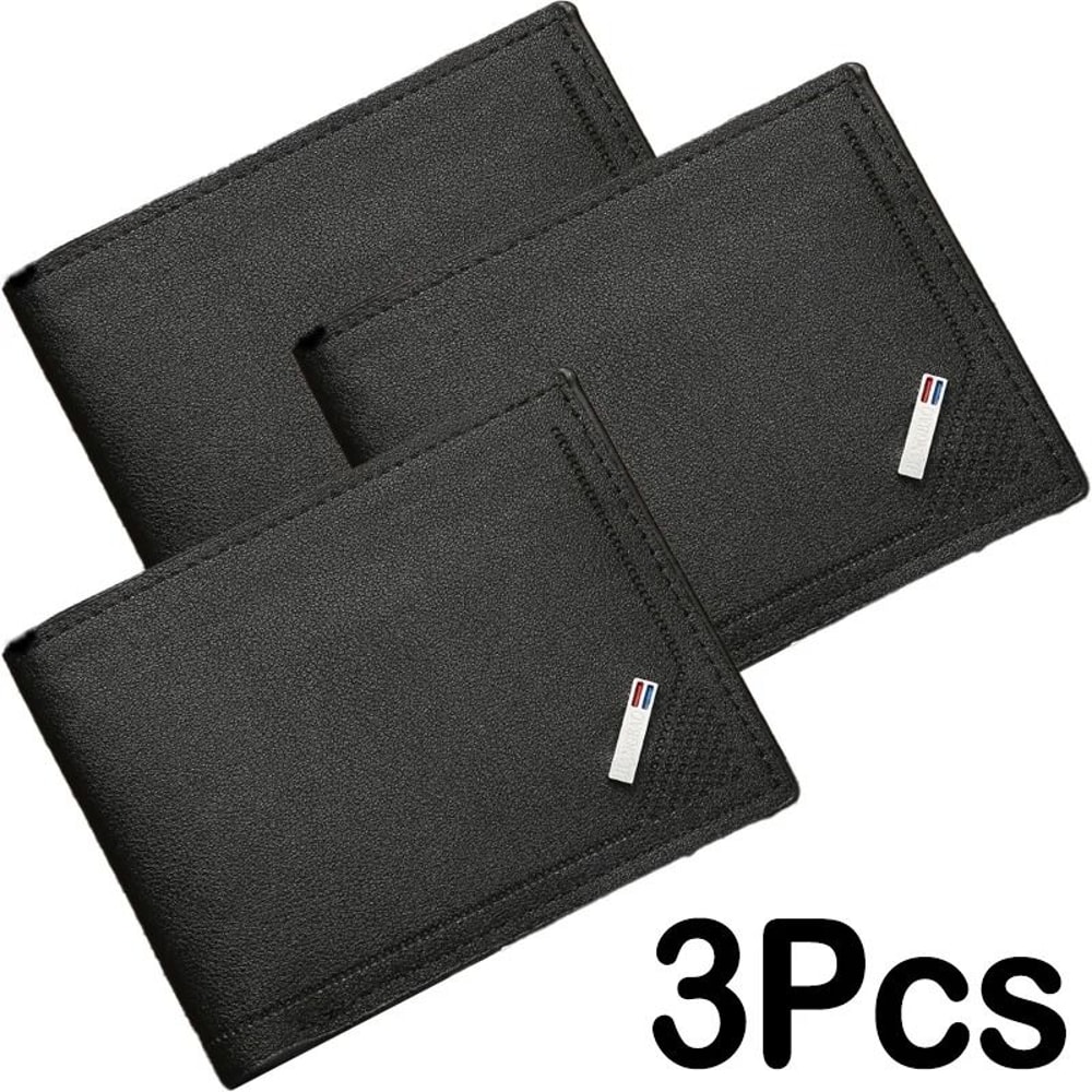 Mens Leather Wallet Compact Bifold With Coin Pocket And Card Slots 4