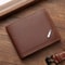 Mens Leather Wallet Compact Bifold With Coin Pocket And Card Slots 7