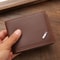 Mens Leather Wallet Compact Bifold With Coin Pocket And Card Slots 3