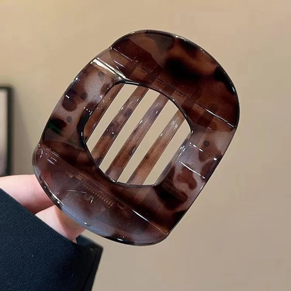 Korean Hair Claw Clip Acetic Acid Leopard Large Fashion Hair Clip 4