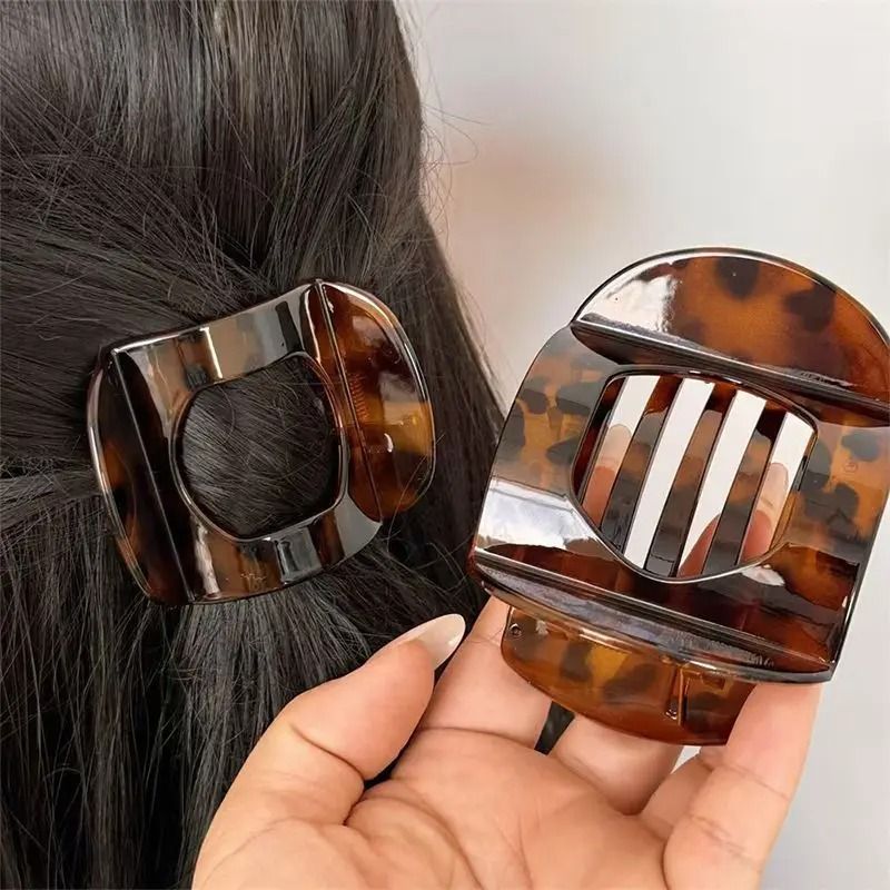 Korean Hair Claw Clip Acetic Acid Leopard Large Fashion Hair Clip 8