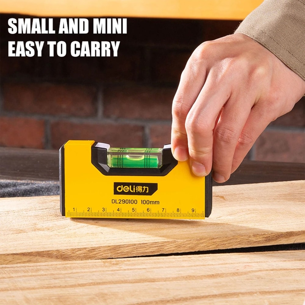 Magnetic Pocket Level Mini Spirit Level Portable Aluminum Bubble Tool 3