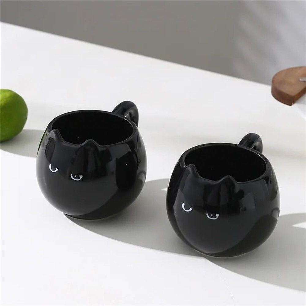 Cat Ceramic Mug Cute Coffee Cup 380ml Cat Shaped Cup 0