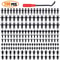 Car Retainer Clips Kit 190 Pcs Auto Trim Panel Bumper Fasteners Set 1
