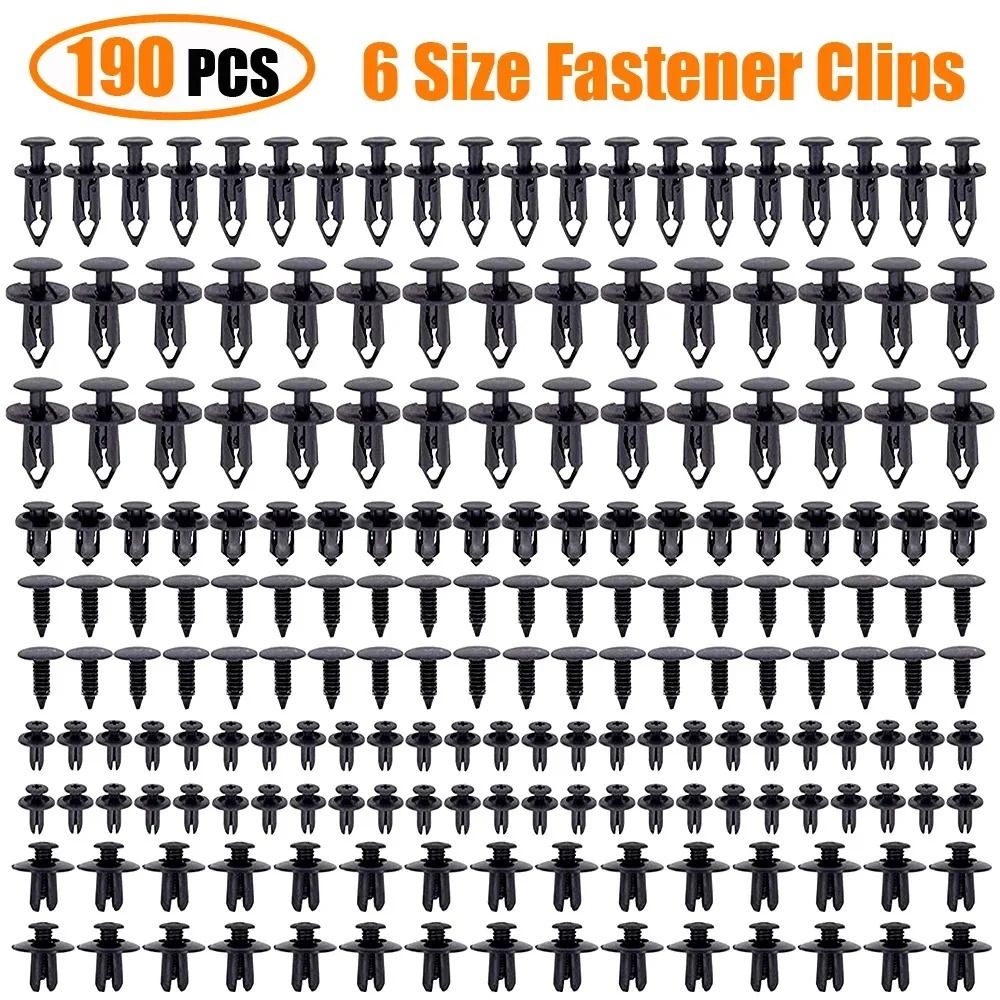 Car Retainer Clips Kit 190 Pcs Auto Trim Panel Bumper Fasteners Set 4