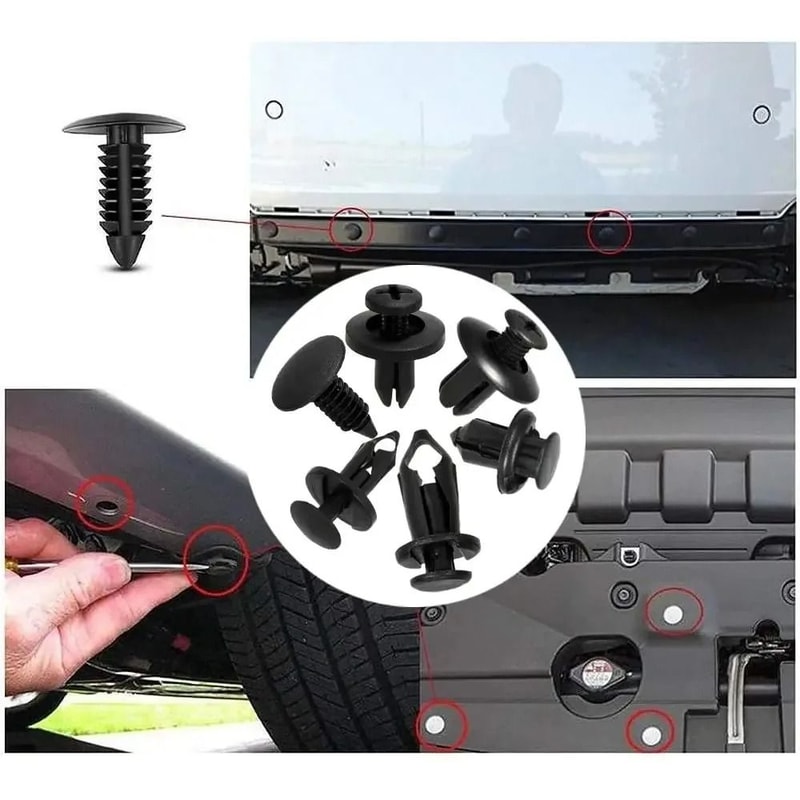 Car Retainer Clips Kit 190 Pcs Auto Trim Panel Bumper Fasteners Set 7