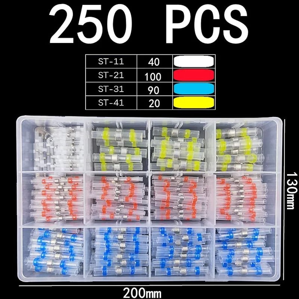 Heat Shrink Wire Connectors Waterproof Solder Seal Electrical Terminals 6