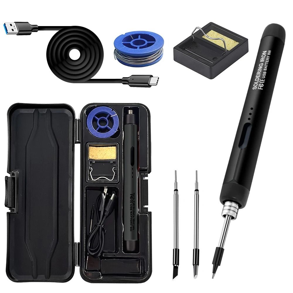 USB Soldering Iron Portable Mini Type C Adjustable Temperature Tool 1