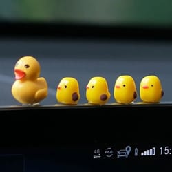 mini duck car decoration set cute dashboard ornaments car interior accessories