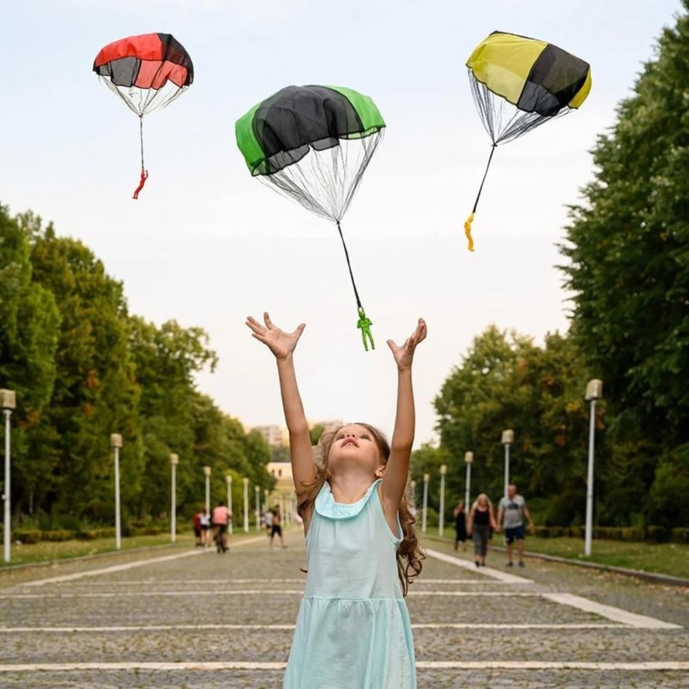 Kids Parachute Toy Tangle Free Outdoor Flying Throwing Parachute Toy 5