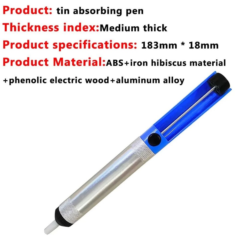 Aluminum Desoldering Pump Solder Sucker Vacuum Solder Removal Tool 6