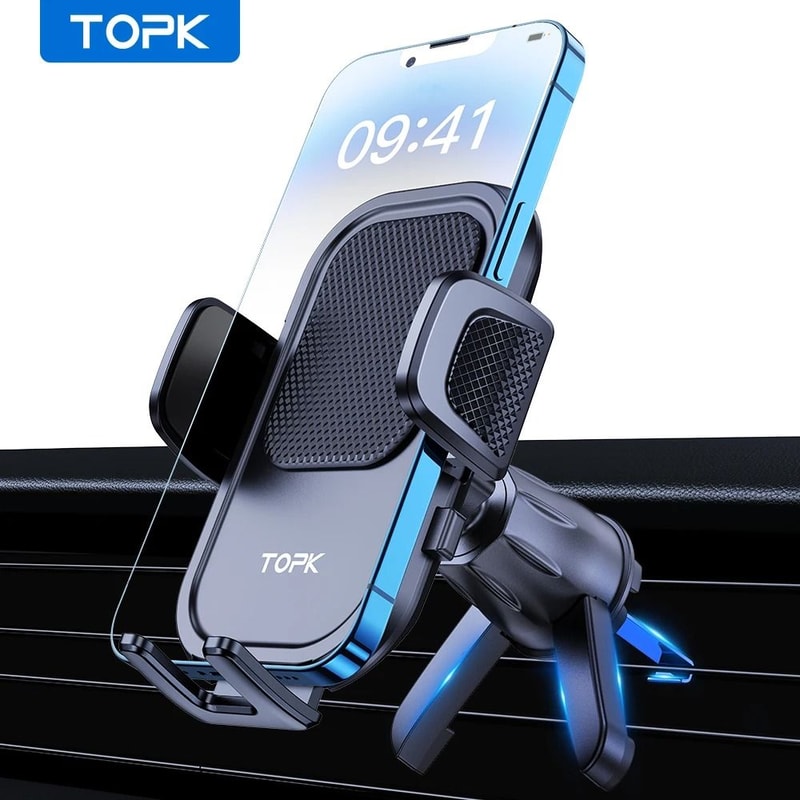 TOPK Car Phone Holder Air Vent Phone Mount Universal Car Mount For Smartphones 5