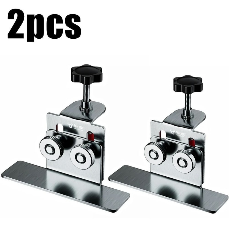 Stainless Steel Cabinet Door Installation Tool Adjustable Cabinet Mounting Jig Bracket 2