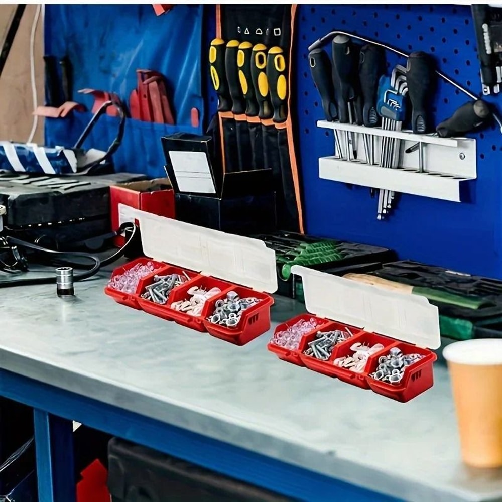 Multi Compartment Organizer Box For Screws Small Parts Hardware And Jewelry Storage Case 1