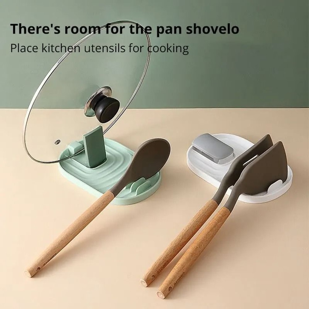 Silicone Pot Lid Holder Spoon Rest Non Slip Kitchen Utensil Stand 8