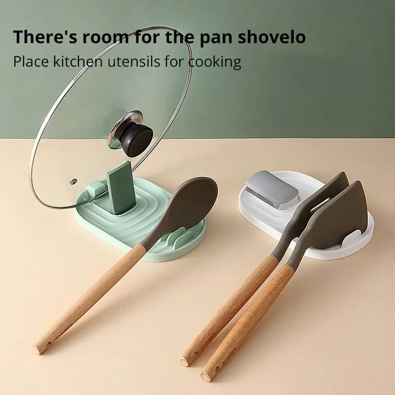 Silicone Pot Lid Holder Spoon Rest Non Slip Kitchen Utensil Stand 8