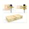 Tongue And Groove Router Bit Set 8mm Shank Woodworking Joint Assembly Cutter 6
