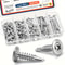 Self Tapping Stainless Steel Screws Assortment Kit Sheet Metal Self Drilling Screws Set 6
