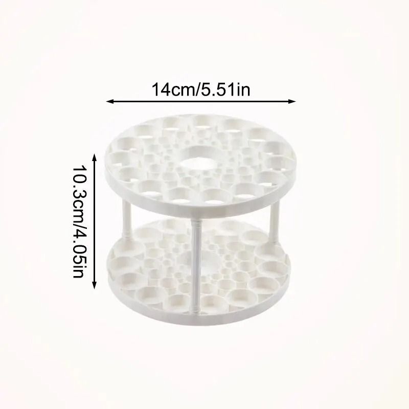 Makeup Brush Organizer Cosmetic Storage Rack Multi Slot Vanity Makeup Organizer Box 4