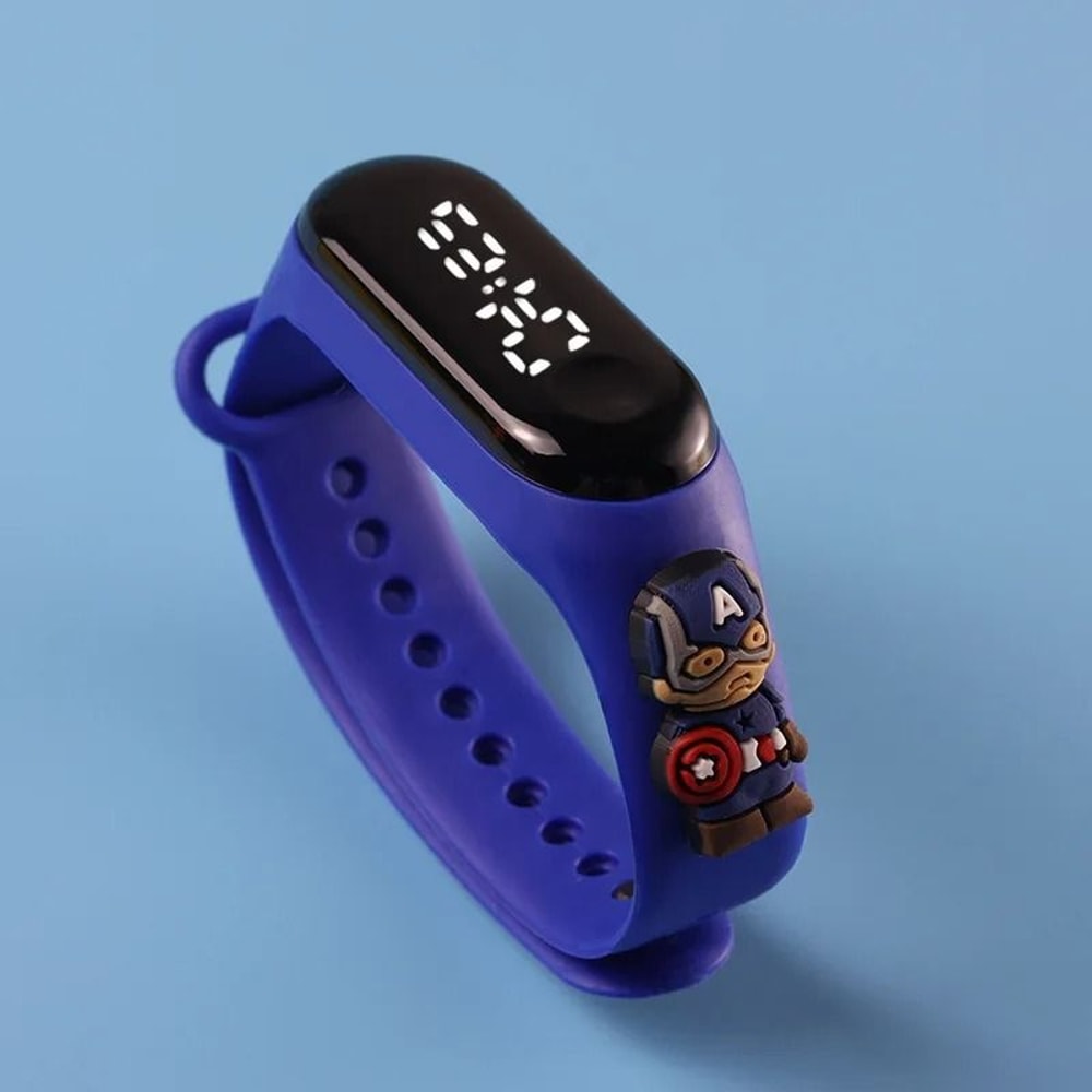 Cartoon Kids LED Watch Touch Screen Waterproof Electronic Bracelet Watch For Children 4