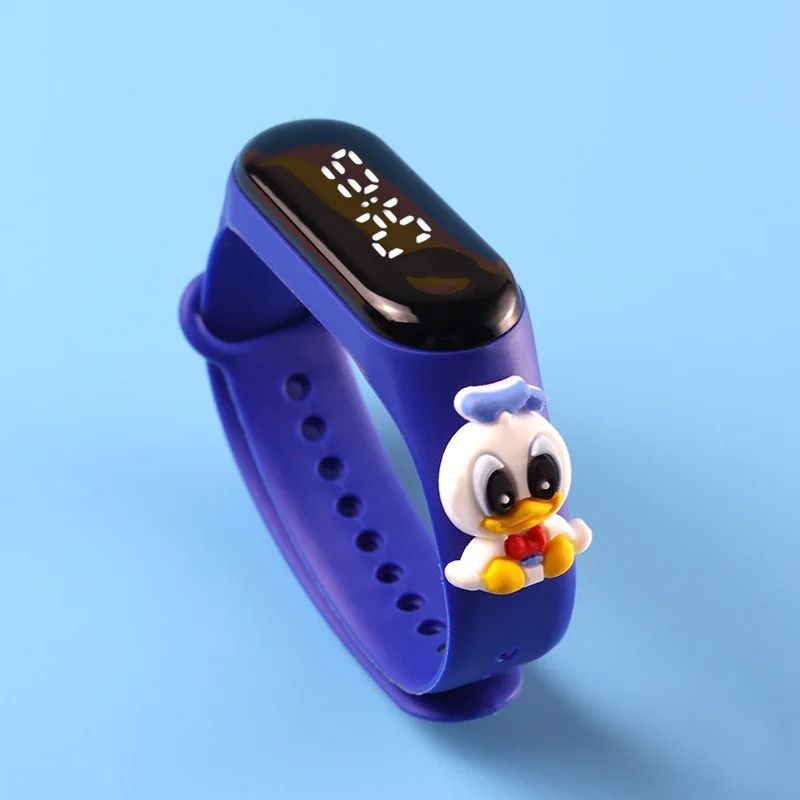 Cartoon Kids LED Watch Touch Screen Waterproof Electronic Bracelet Watch For Children 12