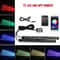 RGB Car Interior LED Lights Music Sync Ambient Lighting Kit With Remote And App Control 4