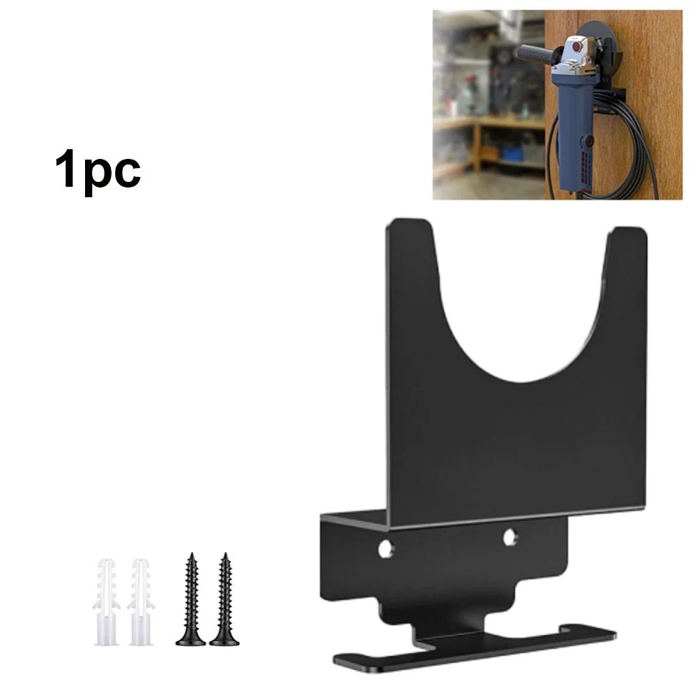 Angle Grinder Holder Wall Mount Metal Tool Rack Power Tool Organizer With Cord Hanger 2