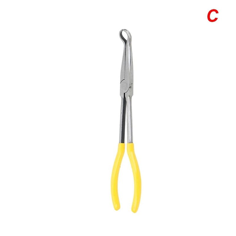 Long Nose Pliers Set Straight And Bent Tip Needle Nose Mechanic Pliers Tool 3