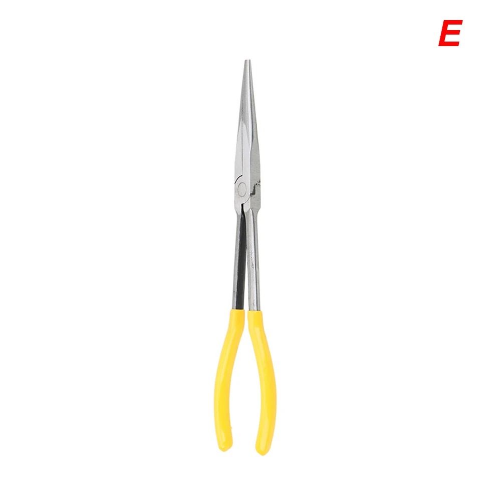 Long Nose Pliers Set Straight And Bent Tip Needle Nose Mechanic Pliers Tool 5
