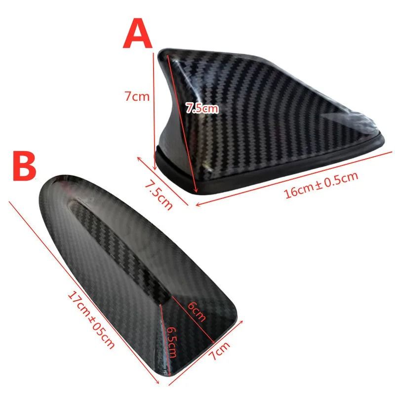 Universal Carbon Fiber Shark Fin Antenna Car Roof Signal Booster 8