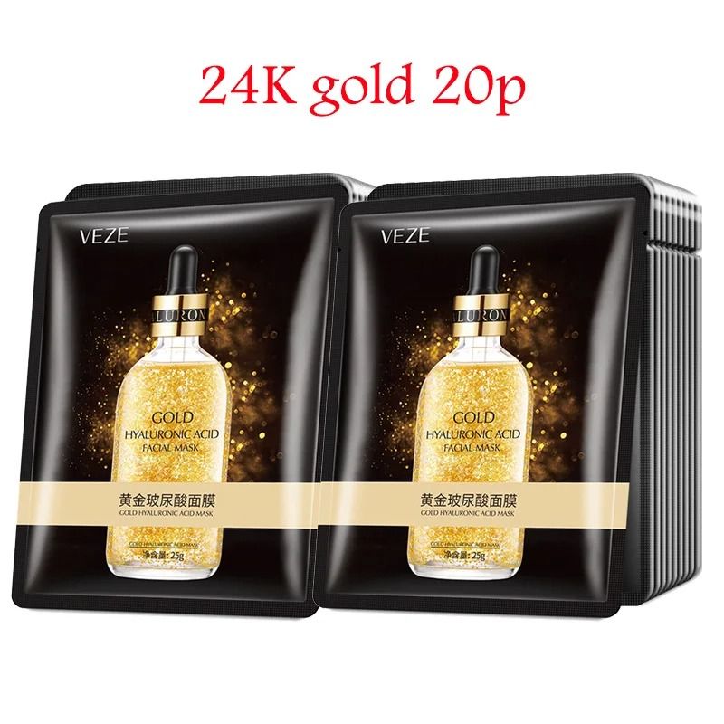 Hyaluronic Acid Collagen Sheet Mask Set Hydrating Korean Skincare Pack 2