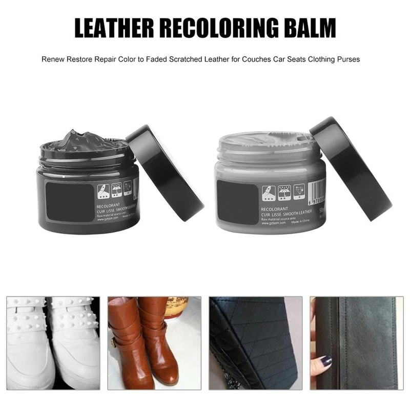 Leather Repair Kit For Car Seats Scratch Crack And Hole Restoration Balm 14