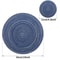 Round Braided Placemats Set With Coasters Heat Resistant Woven Table Mats 6
