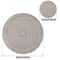 Round Braided Placemats Set With Coasters Heat Resistant Woven Table Mats 4