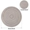 Round Braided Placemats Set With Coasters Heat Resistant Woven Table Mats 4
