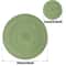 Round Braided Placemats Set With Coasters Heat Resistant Woven Table Mats 2