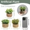 Artificial Eucalyptus Potted Plant Mini Indoor Greenery Home Decor 9