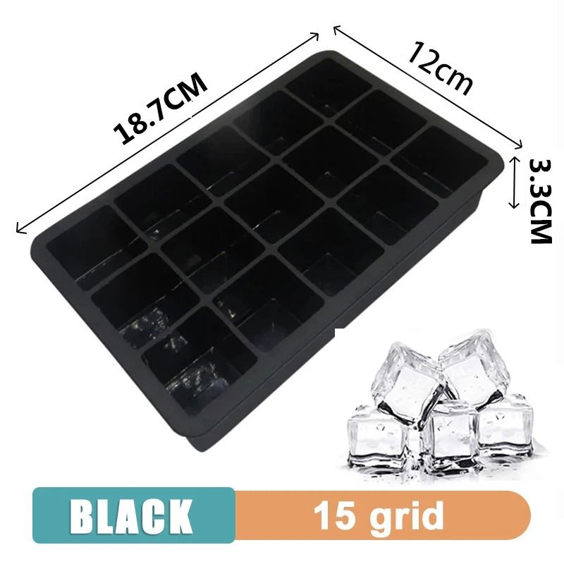 Large Silicone Ice Cube Tray Giant Square Ice Mold For Drinks 4