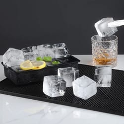 large silicone ice cube tray giant square ice mold for drinks