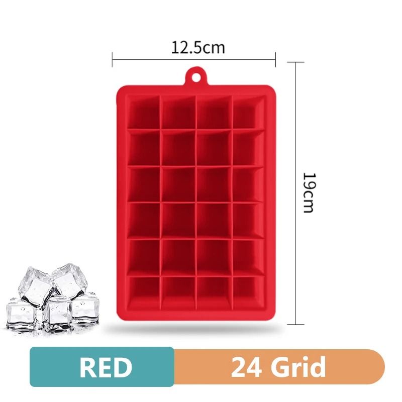 Large Silicone Ice Cube Tray Giant Square Ice Mold For Drinks 5