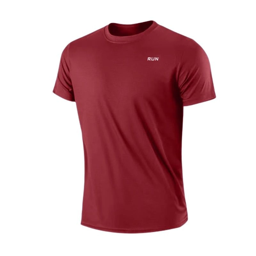 Mens Quick Dry Gym T Shirt Lightweight Moisture Wicking Running Sports Top 4